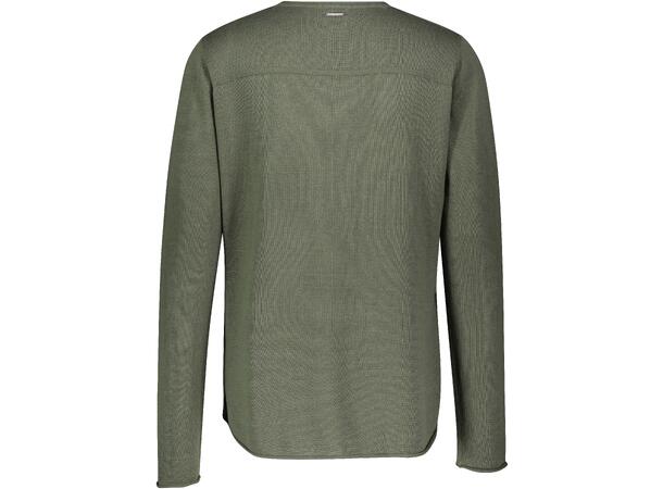Jerry Sweater Olive M Cotton/viscose sweater w/pocket 