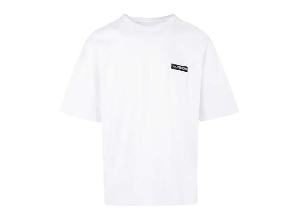 Mio Tee White S Pioneers patch t-shirt 