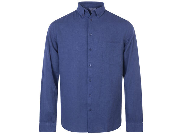 Thad Shirt True Navy XL Linen cotton LS shirt 