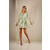 Kathleen Dress Tender greens AOP XS Viscose chiffon tier dress 