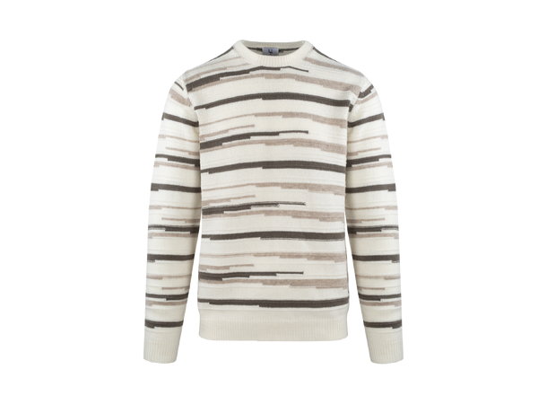 Alejandro Sweater Cream multi L Multi stripe sweater 