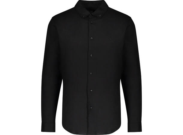Dylan Shirt Black M Linen stretch shirt 