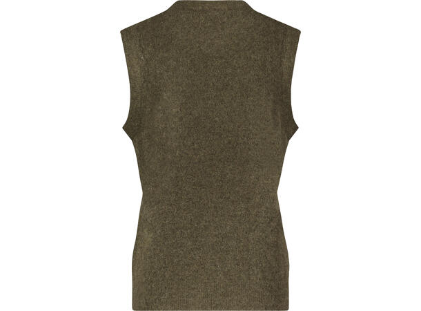 Emilie Vest Olive S Basic alpaca vest 