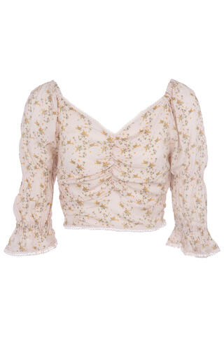 Jessica Top Cropped heartshaped top