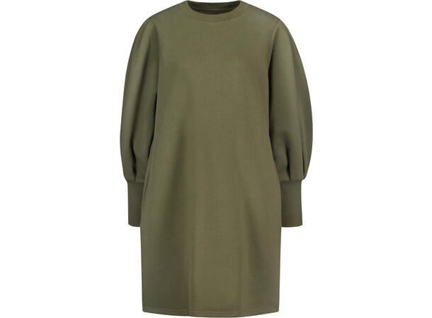 Nini Dress Olive Night L Puffed sweatshirt dress 