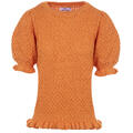 Oline Top Apricot L Honeycomb SS sweater