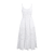 Adelen Dress White S Lace detail cotton strap dress 