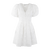 Zoey Dress White XL 3D embroidery flower dress 