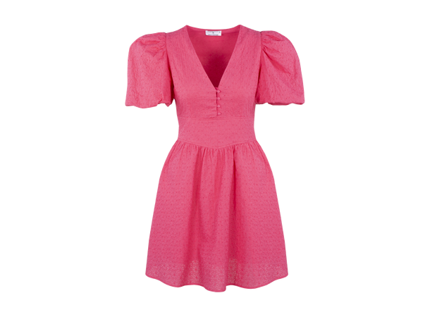 Albertine Dress Fandango Pink XS Short dress broderie anglaise 
