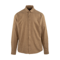 Albin Shirt Bone Brown XL Brushed twill shirt