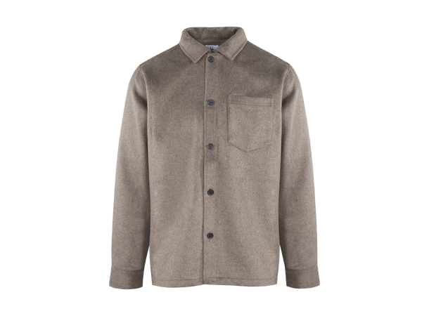 Aligo Overshirt Mid Brown XL Wool twill overshirt 