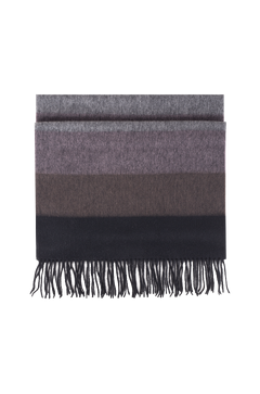 Bea Scarf Pink block stripe One Size Wool scarf