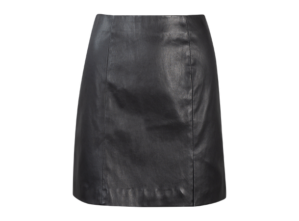 Bell Skirt Black M Leather mini skirt 