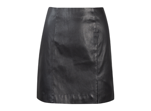 Bell Skirt Black M Leather mini skirt 