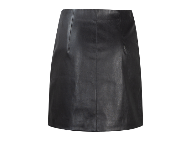 Bell Skirt Black M Leather mini skirt 