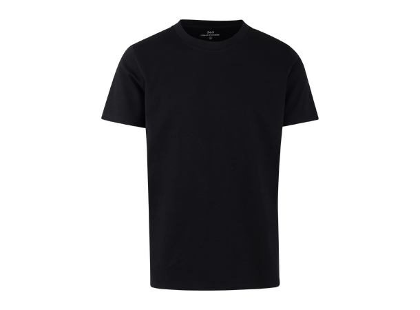 Bruno R-neck Tee black M Organic cotton R-neck t-shirt 