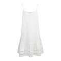 Cela Dress White XS Short linen strap dress