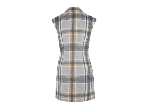 Chantal Vest Grey check L Blazer Vest 