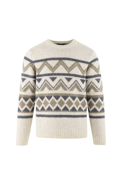 Clarence Sweater Ikat pattern r-neck