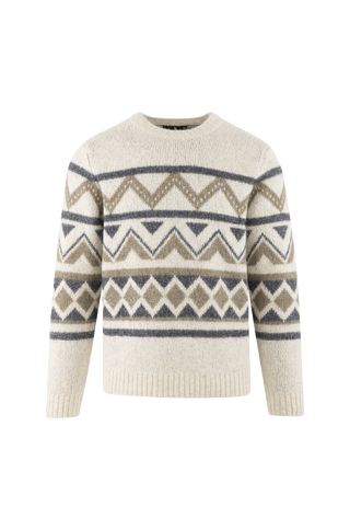 Clarence Sweater Ikat pattern r-neck
