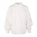 Eloise Blouse White L Cotton lace detail blouse