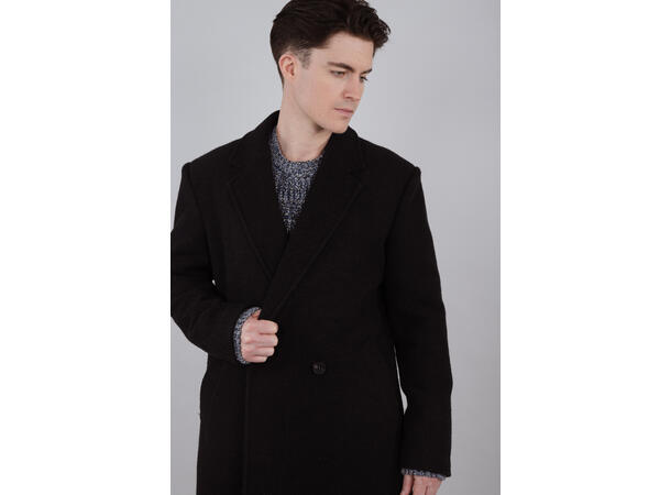 Ernest Coat Black XXL Wool Coat