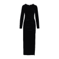 Fabienne Dress Black XS Maxi velour dress