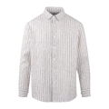 Gilmar Shirt Brown stripe L Striped shirt