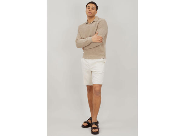Hugo Shorts Light Sand L Linen stretch shorts 