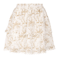 Lea Skirt Sand AOP M Mini smock print skirt