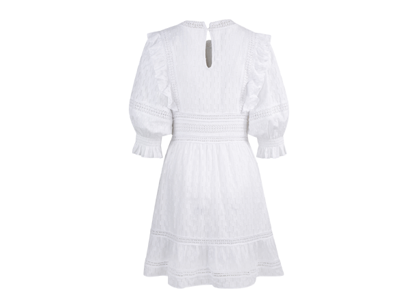 Leandra Dress White M Organic cotton dress 