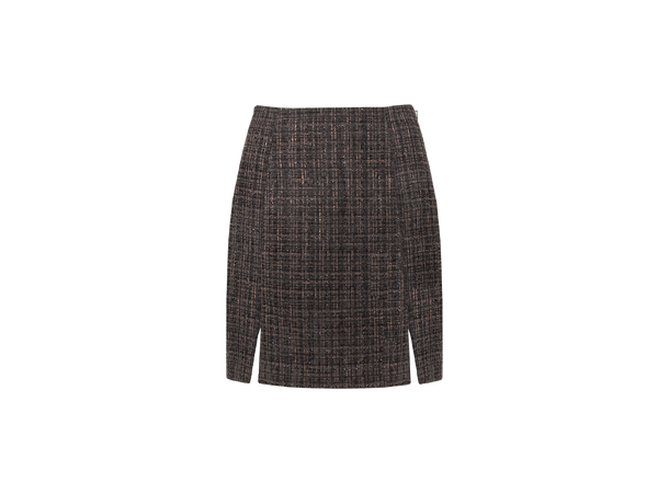 Lin Skirt Black multi XS Mini boucle  skirt 