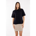Liza SS Shirt Black M Basic shortsleeve linen shirt