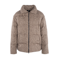 Lyon Jacket Sand herringbone XXL Puffer wool jacket