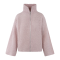 Majken Cardigan Light Pink XS Zip wool cardigan
