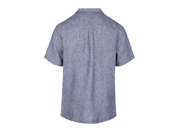Massimo Shirt Dark denim M Camp collar SS shirt 