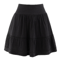 Mikela Skirt Black M Crinkle cotton mini skirt