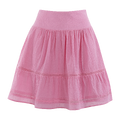 Mikela Skirt Sachet Pink M Crinkle cotton mini skirt