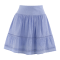 Mikela Skirt Vista Blue M Crinkle cotton mini skirt