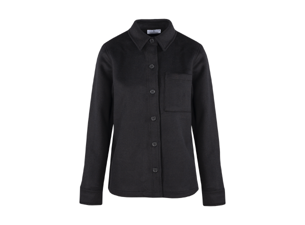 Miki Overshirt Black S Wool overshirt 