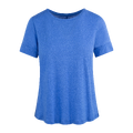 Millie Tee French Blue XS Linen r-neck tee