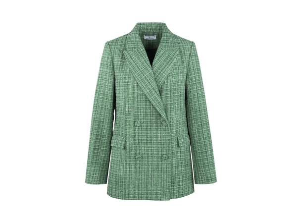 Natalie Blazer Green multi L Boucle blazer 