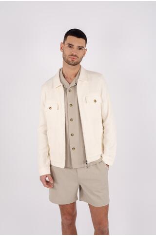 Rudi Jacket Heavy slub zip jacket