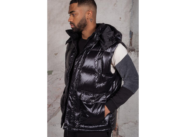 Sidney Down Vest Black L Down Padded vest 