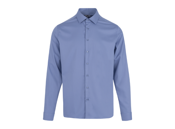 Tommaso Shirt Blue L Stretch twill bamboo shirt 
