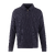 Emanuel Half-zip Navy S Cotton structure sweater 