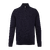 Abel Half-zip Navy XL Brick pattern cashmere knit 