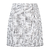 Barbro Skirt Black/White S Boucle mini skirt 