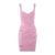 Shayden Dress Pink M Sweetheart rib mini dress 