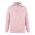Alana Half-zip Blush Pink M Half-zip mohair sweater